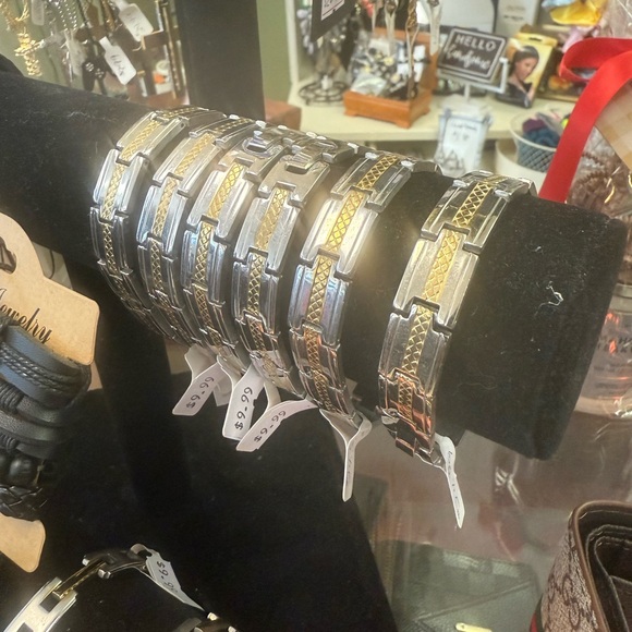 Silver and Gold Link Bracelets - Picture 1 of 1